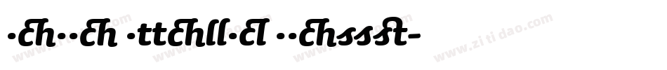 Sauna Italic Swash字体转换